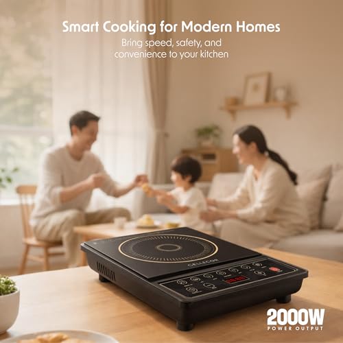 Image of CELLECOR CE06IND Induction Cooker | 2000W | 5 Modes | Auto SwitchOff | LED
