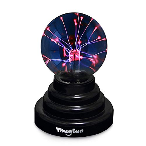 3 Inch Plasma Ball, Theefun Magic Touch Sensitive Plasma Lamp Nebula Sphere Globe