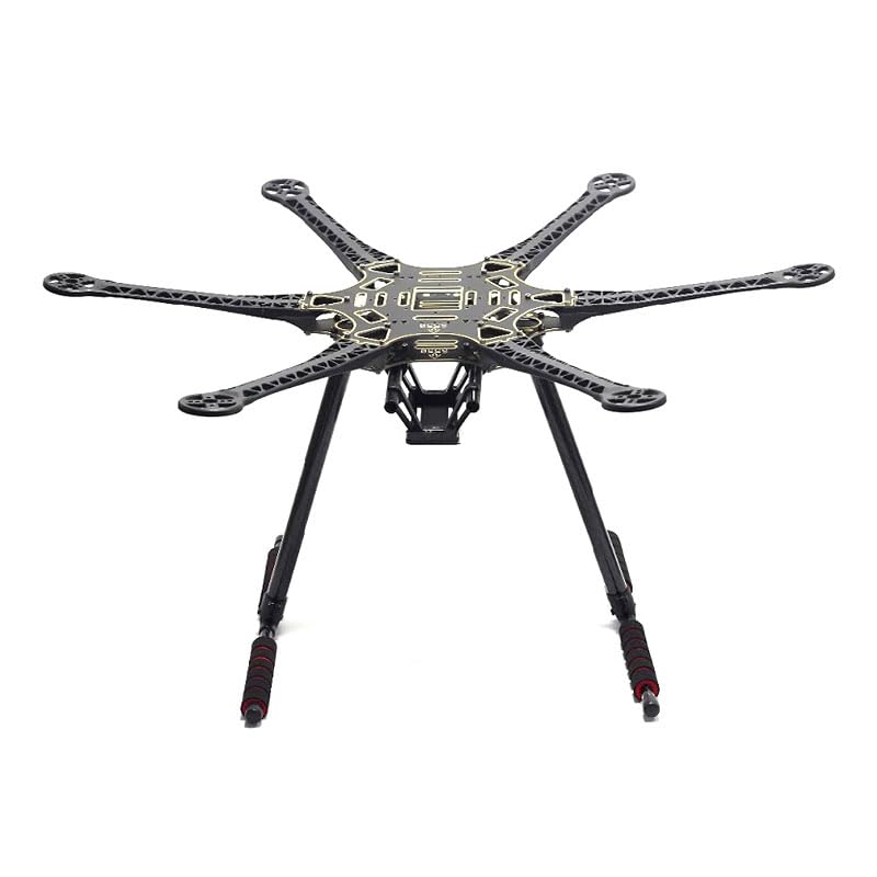 DROBONATION S550 Hexacopter Frame Kit 6-Axis Drone Flame Lightweight S550 Hexacopter Frame Kit With Arms Carbon Fiber Landing Gear