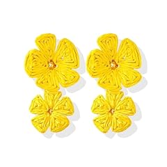 G:yellow flower earrings