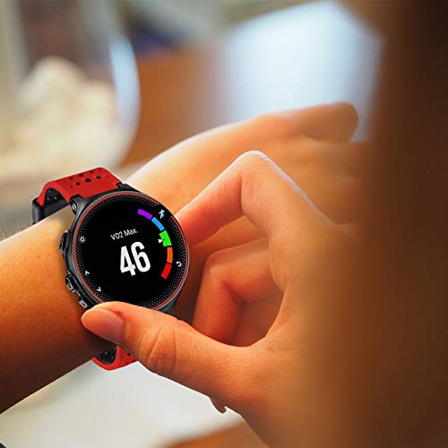 Image of Band Compatible with Garmin Forerunner 235, Soft Silicone Replacement Watch Band Strap Wristband for 220 /230 /235 /620 /630 /735XT /235 Lite Smart Watch for Women Men