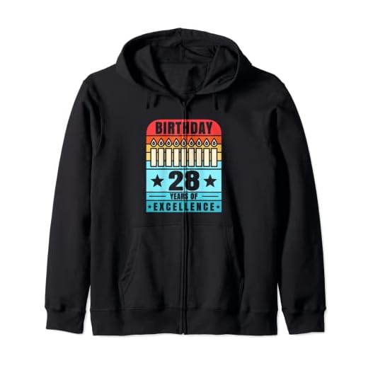 Decoraciones retro de cumpleaños 28, regalos de cumpleaños 28 para hombres Sudadera con Capucha