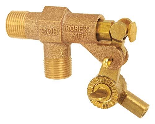 Robert Manufacturing - R400-1/2 R400 Series Bob Red Brass Float Valve, 1/2" NPT Male Inlet x 1/2" NPT Male Outlet, 22 gpm at 85 psi Pressure