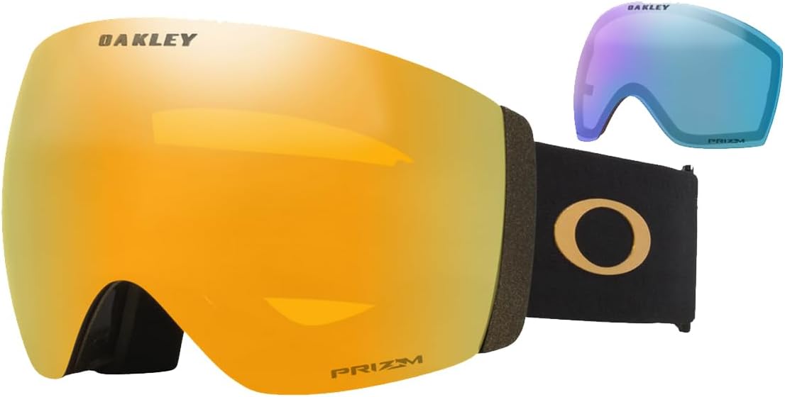 Gafas Oakley Flight Deck Pro M - Oro negro metalizado; Prizm 24k + Prizm helado