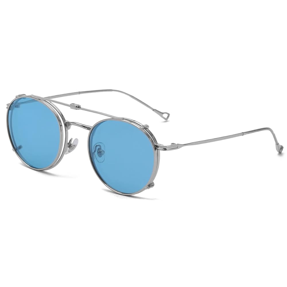 lunette de soleil ronde avec cache