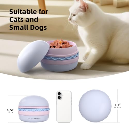 Gamelle pour chat anti-encombrement set de voyage hamburger empilable