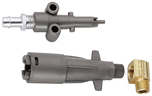 Attwood 8899LP6 Mercury Fuel Tank Fitting Boat Fuel Connector Silver Brass Fits 3/8 Inch Hose