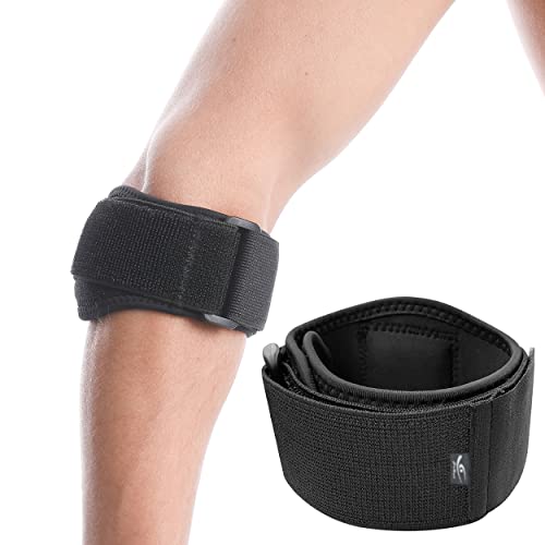 Hirui Tennis Elbow Brace For Forearm Tension Relief, Elbow Support Arm Brace Straps Compression Pad For Men And Women, Pressure Bands For Tendonitis Muscle Strains Weightlifting Golfer Baseball Yoga (Black-1 Pack) #TOP9