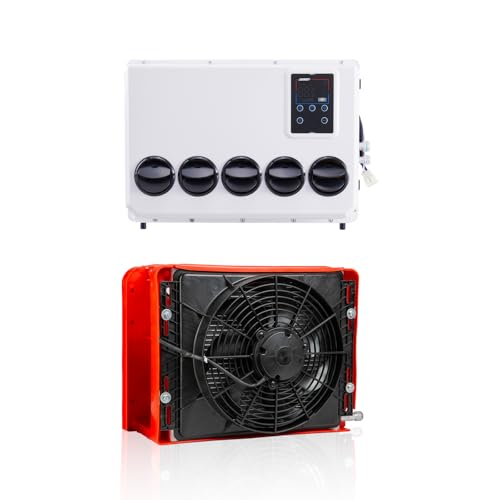 AClengda 12V truck air conditioner RV split type air conditioner 9000btu, for trucks, RVs...