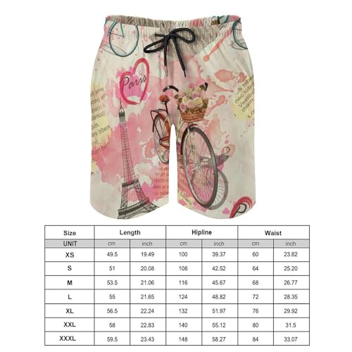 Swim trunk rétro avec poches pour vacances à la mer taille S - 2