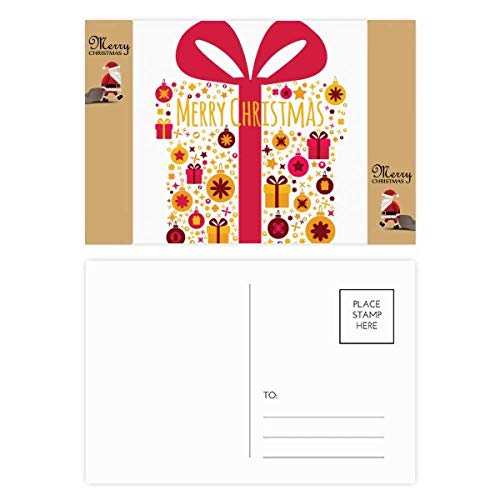 Cartes postales transparentes Motif Père Noël lot de 20 pour accompagner vos cadeaux