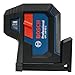 BOSCH GPL100-50G Green-Beam Self-Leveling Alignment Laser, Includes 2 AA Batteries, Built-In Multipurpose Mount, & Hard Carrying Case