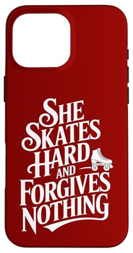 She Skates Hard And Forlets Nothing - Roller Derby Girl �X�}�z�P�[�X iPhone 16 Pro Max �p