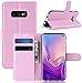 Produktbild CoverKingz Handyhülle für Samsung Galaxy S10e - Handytasche mit Kartenfach S10e Cover - Handy Hülle klappbar Rosa