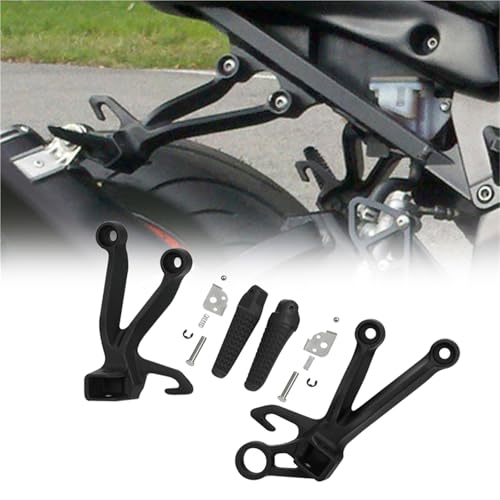 Repose-pieds arrière moto Suzuki GSXR1000 noir sable antidérapant