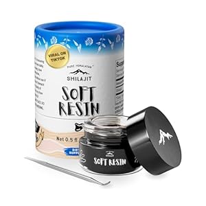 Himalayan Shilajit by Pure Himalyan Shilajit, Grade A Himalayan Soft Resin, Energy & Immune Support, Natural Source of Fulvic Acid & 85+ Trace Minerals Supplement for Men & Women (15ml/0.5oz)