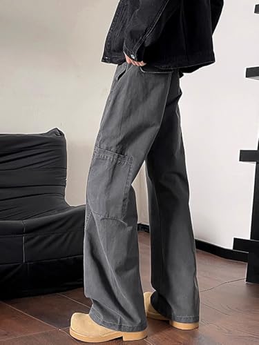 Men's Pants Spring American Retro Workwear Denim Straight-Leg Loose Casual Trouser for Men4