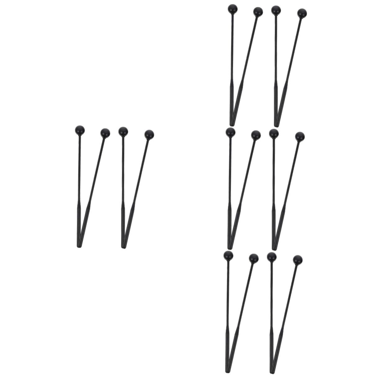 8 Pares De Baquetas Instrumentos Musicales Xilófono Baqueta De Goma De Plástico Accesorios Para Instrumentos De Percusión Cuenco Tibetano Mazos De Marimba Piezas De Percusión