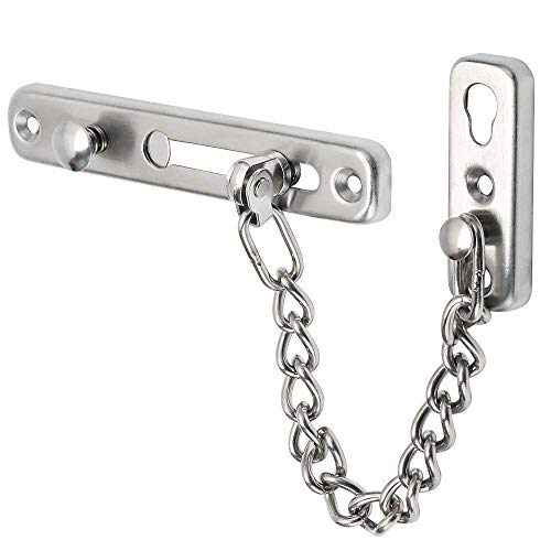 Mooche Chaîne de Porte de Sécurité, Chaîne de Porte, en Acier Inoxydable, Serrure à Chaîne de...