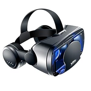 VR 3D Brille VR-Realit?t und bequem f¨¹r 4,5 – 7,0 i.Phone, S.amsung, Android, Betrachtungswinkel 90 – 100 ¡ã, 360 ¡ã Drehung, Objektiv und Pupille einstellbar (schwarz)