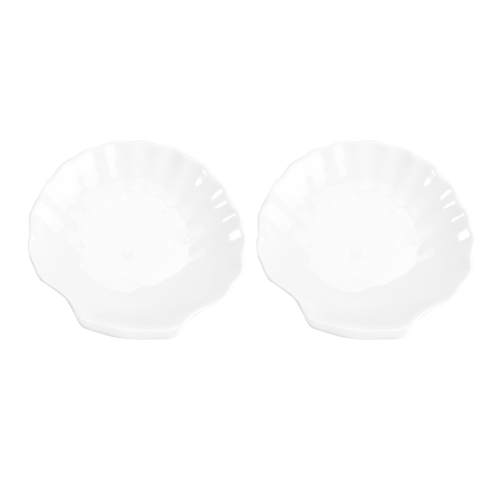 Assiettes coquille Saint-Jacques lot de 2 en céramique pour servir vos invités
