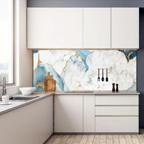 Image of SARVATRAY Self-Adhesive Wallpaper, Kitchen Stickers Oil Proof Heat Resistant, Wall Stickers for Kitchen, Wallpaper for Wall, Vinyl Sheet (2 M Galaxy Sky)