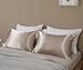CoutureBridal® Satin Kissenbezug 80 x 80 cm Taupe Doppelpack hochwertige Kissenhülle Kopfkissenbezug 80x80 aus Mikrofaser,2 Stück Kissenbezug Set für Haar - und Hautpflege
