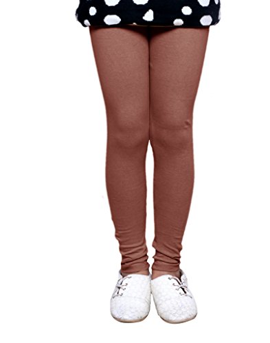 Image of IndiWeaves Girls Cottton Brown Leggings Pack of 4