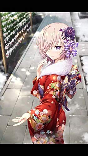 Amazon.co.jp: fate 我美蘭 でぶねこ B2 タペストリー マシュ 着物 