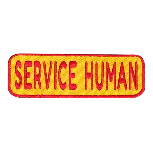 K9 Sport Sack Service Human Patch (Velcro®) - Compatible with All K9 Sports Sack Dog Carriers - Made from Recycled Material