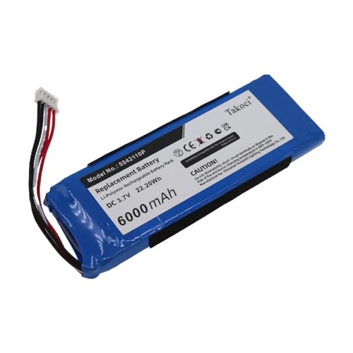 Youejoeq Replacement Battery for Pulse 2 Wireless Bluetooth Speaker, fits Part no 5542110P 6000mAh
