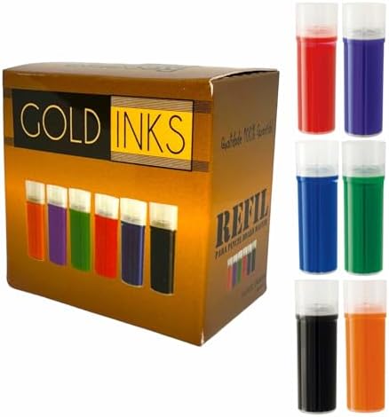 Caixa Com 6 Recargas P/Pincel De Quadro Branco - Não Mancha (colo...