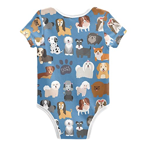 Emelivor Baby Boy Girl Bodysuits Short Sleeve Unisex Newborn Outfit Clothes Infant Romper for Babies 0-24 Months2