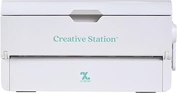 Xyron Creative Station, 9 x 5 , Craft Supplies & Scrapbooking Supplies, Small Label Maker, Makes Invitations, Handmade Cards, Flash Cards, Stickers, Perfect for Home School & Home Office (6246...