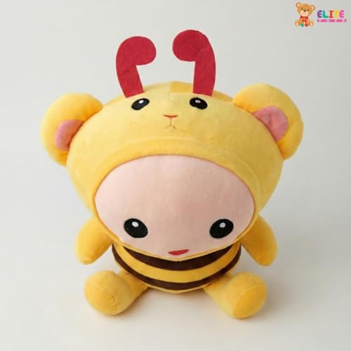 Image of ELITE CREATIONS Bee Plush Soft Toy 55 cm | Cute Bumble Bee Doll Stuffed Animal | Big Cuddly Plush Toy for Kids Boys Girls | Birthday Gift Baby Toy Room Decor
