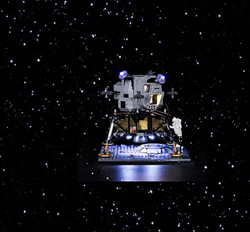 Brick Shine Light Kit for Lego® NASA Apollo 11 Lunar Lander 10266 (Lego Set is not Included) (Classic)