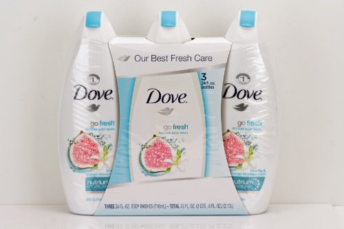 Dove Go Fresh Restore Body Wash Blue Fig & Orange Blossom 24 oz Pack of 3