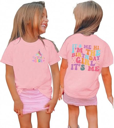 Image of Birthday Girl Shirt for Kids Its Me Hi Im The Birthday Girl Tshirts Outfit Magic Kingdom Graphic Tees Tops