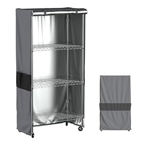 MOLLYAIR Regalabdeckung für Drahtregale 121,9cm