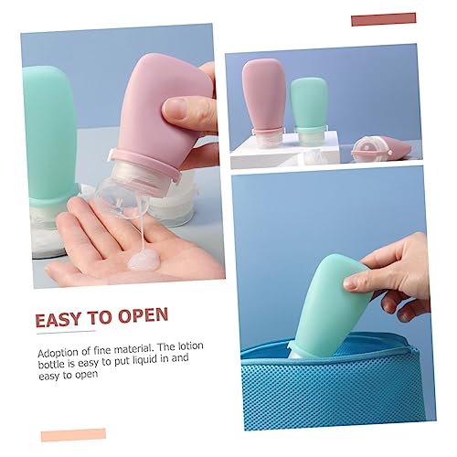 CHICAMPERA 2個 防漏硅?トラベルボトル 軽量コンパクト 小け容器 シャンプー化粧水対応 旅行用詰替えボトル 漏れ防止設計 持ち運び便利