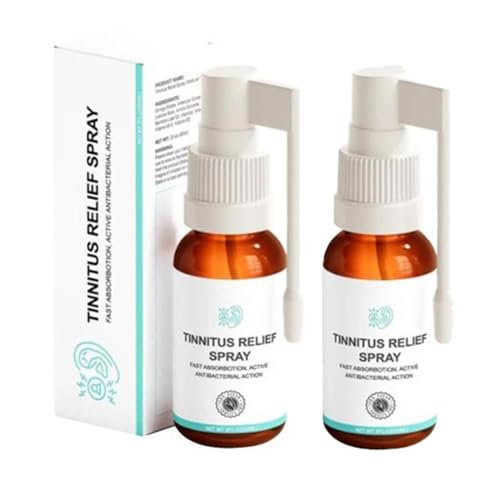 Medilisk Tinnitus Relief Spray | 2-PC 30ml Tinnitus Relief for Ringing Ears | Portable Tinnitus Relief Ear Spray | Natural Ingredients Quick Relief of Discomfort | Ear Spray for Tinnitus Treatments