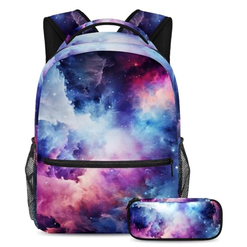 Ensemble sac à dos Galaxy Planet avec trousse pour cartable garçon et sac à livres fille