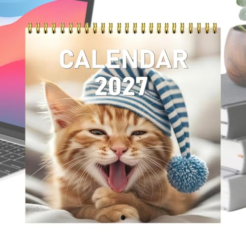 Calendario de gatos 2027 para regalar a estudiantes en residencia universitaria