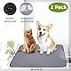 wordmouk 2 Stück Wiederverwendbare Trainingsunterlagen für Hunde Pecute Waschbar Haustier-Urinunterlage Meerschweinchen-Urin-Pad Pipi Pad für Kaninchen Inkontinenzunterlage Waschbar Hunde Grau 60*47cm