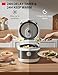 TOSHIBA Induction Heating Rice Cooker - Low Carb, Low Sugar, Digital Steamer, 5.5 Cups (Uncooked), 8 Cooking Functions, 24H Timer & Auto Keep Warm, Silvery white