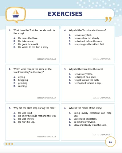 1st Grade Common Core ELA (English Language Arts): Daily Practice Workbook | 300+ Practice Questions and Video Explanations | Common Core State ... Standards Aligned (NGSS) ELA Workbooks) - Image 8