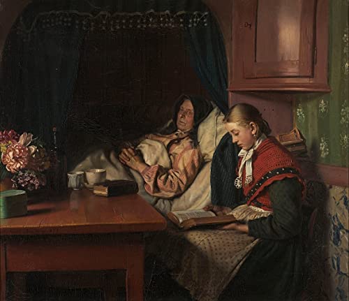 Impression d'art Michael Peter Ancher 60x90cm avec texture canvas de qualité supérieure pour musée