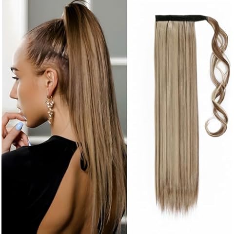Silk-co 23" Wrap Around Ponytail Extensions Cover