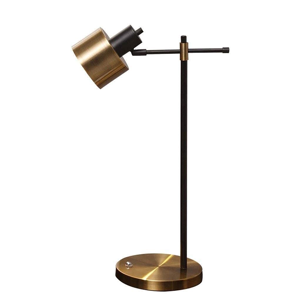 Lampe de bureau LED dorée E27 tactile avec intensité variable