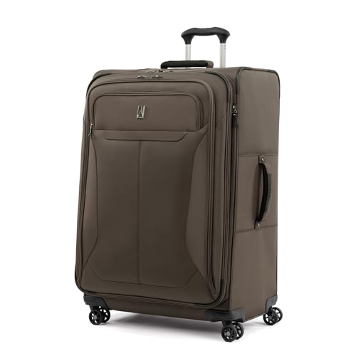 Image of Travelpro Tourlite Softside 3-Piece Set, Expandable Luggage, 4 Spinner Wheels, Lightweight Suitcase, 21 inch Carry-On, 25 inch Checked Medium, 29 Check Large, Espresso Brown